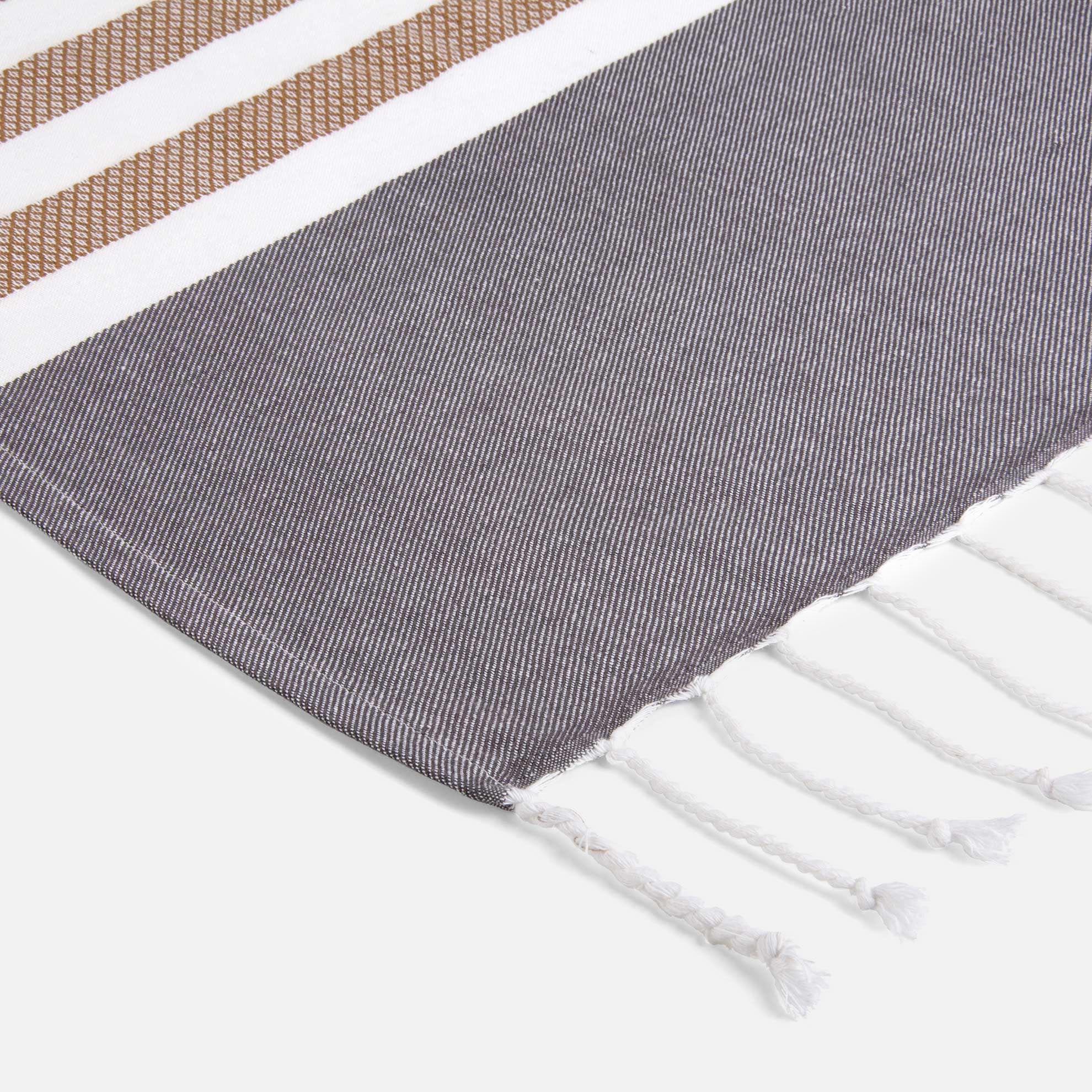 Fouta Sunshade Happiness Off Black 100x180