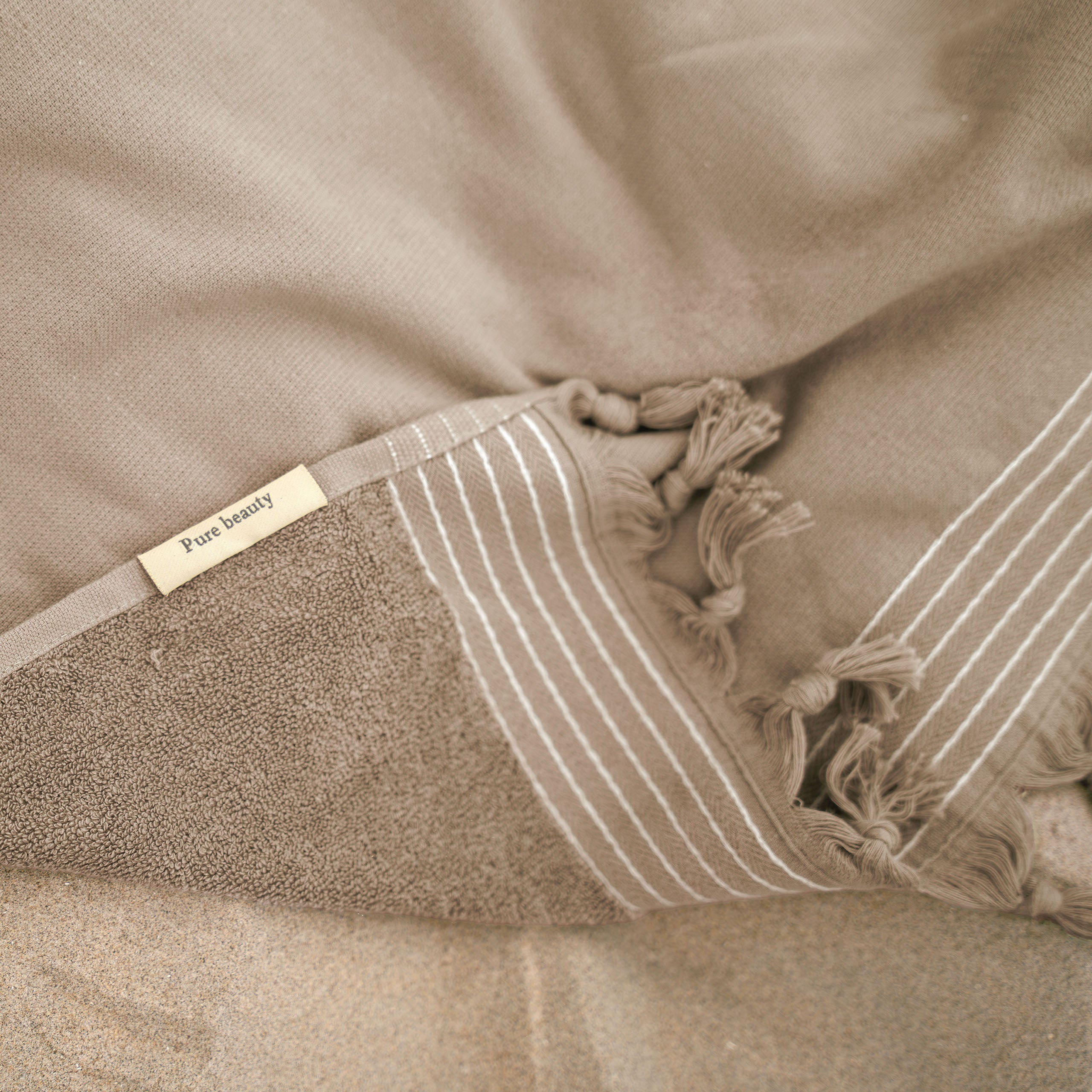 Hamamdoek Soft Cotton Bruin 100x180