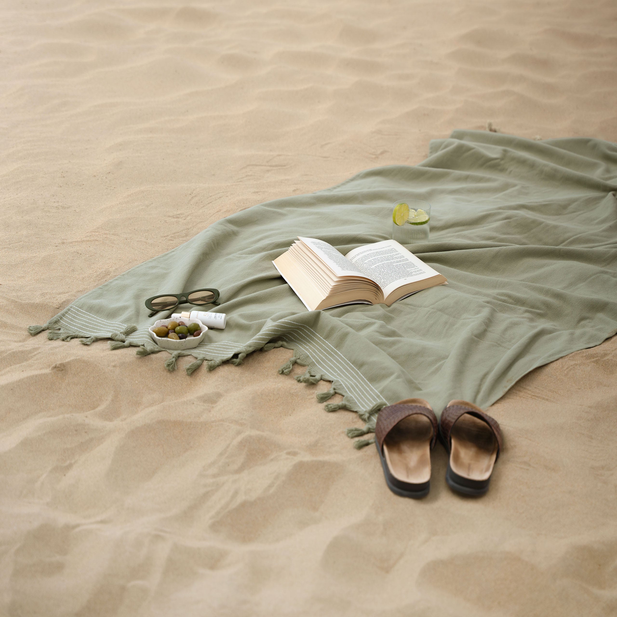 Hamamdoek Soft Cotton Groen 100x180