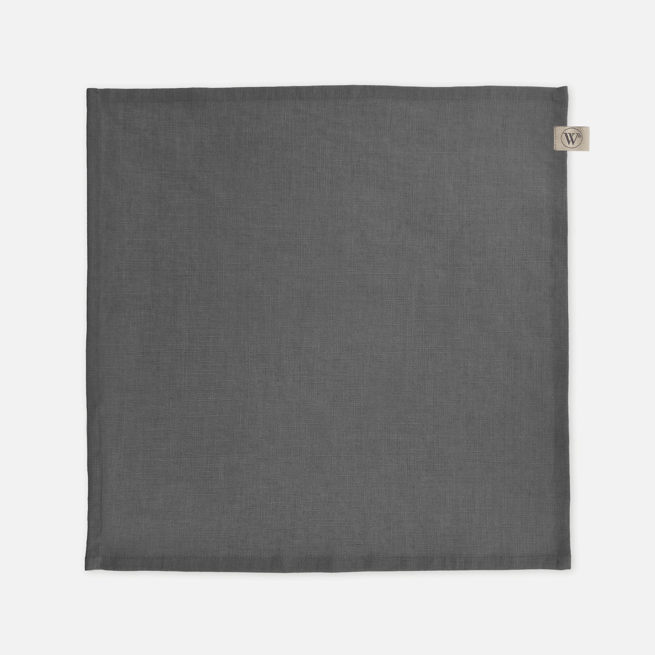 Servet Set Lovely Linen Antraciet 4x 40x40