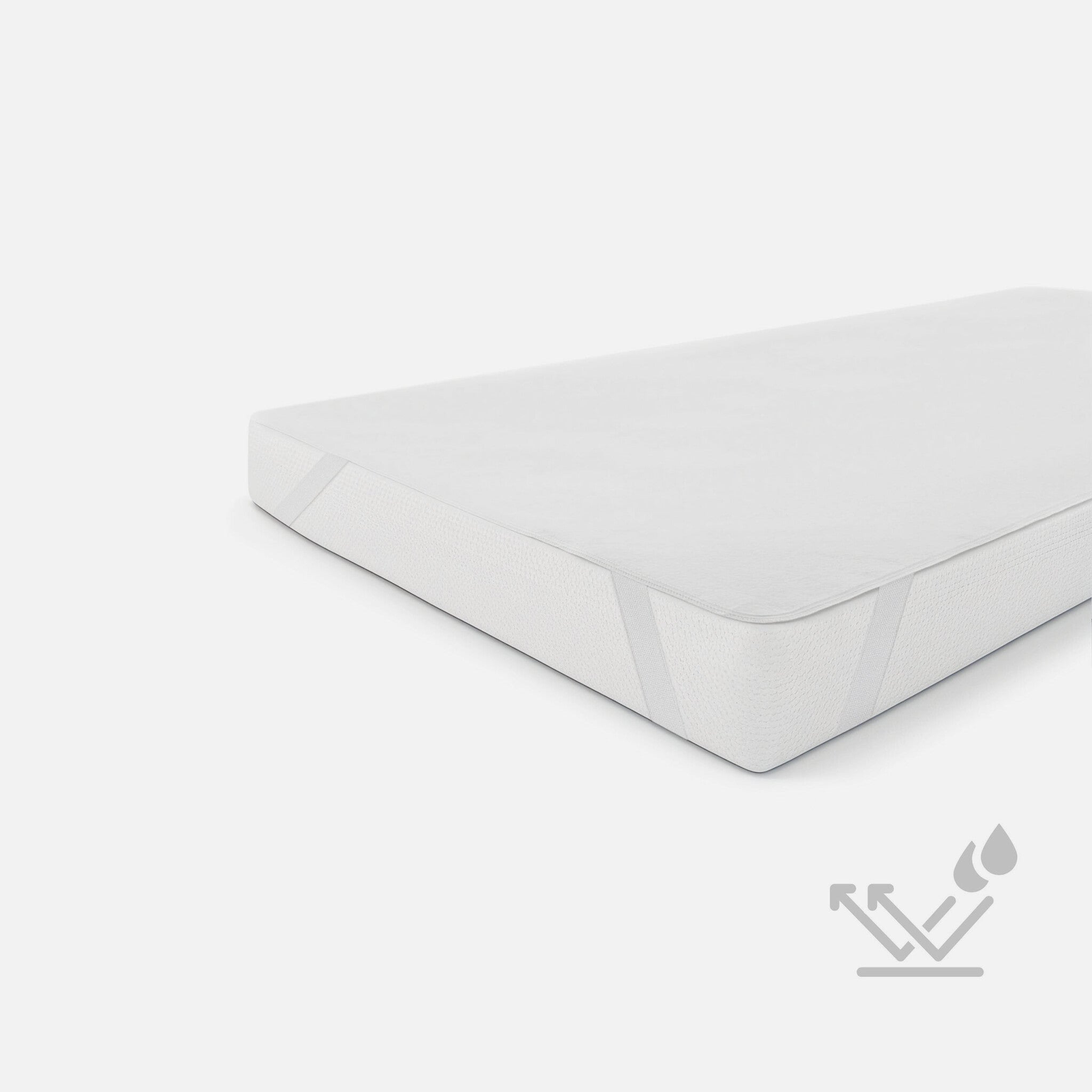 Byrklund Hoeslaken Bed Basics Protection Wit