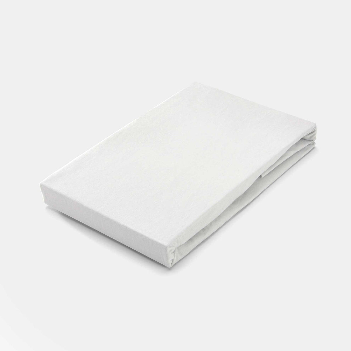 Hoeslaken Bed Basics Jersey Wit