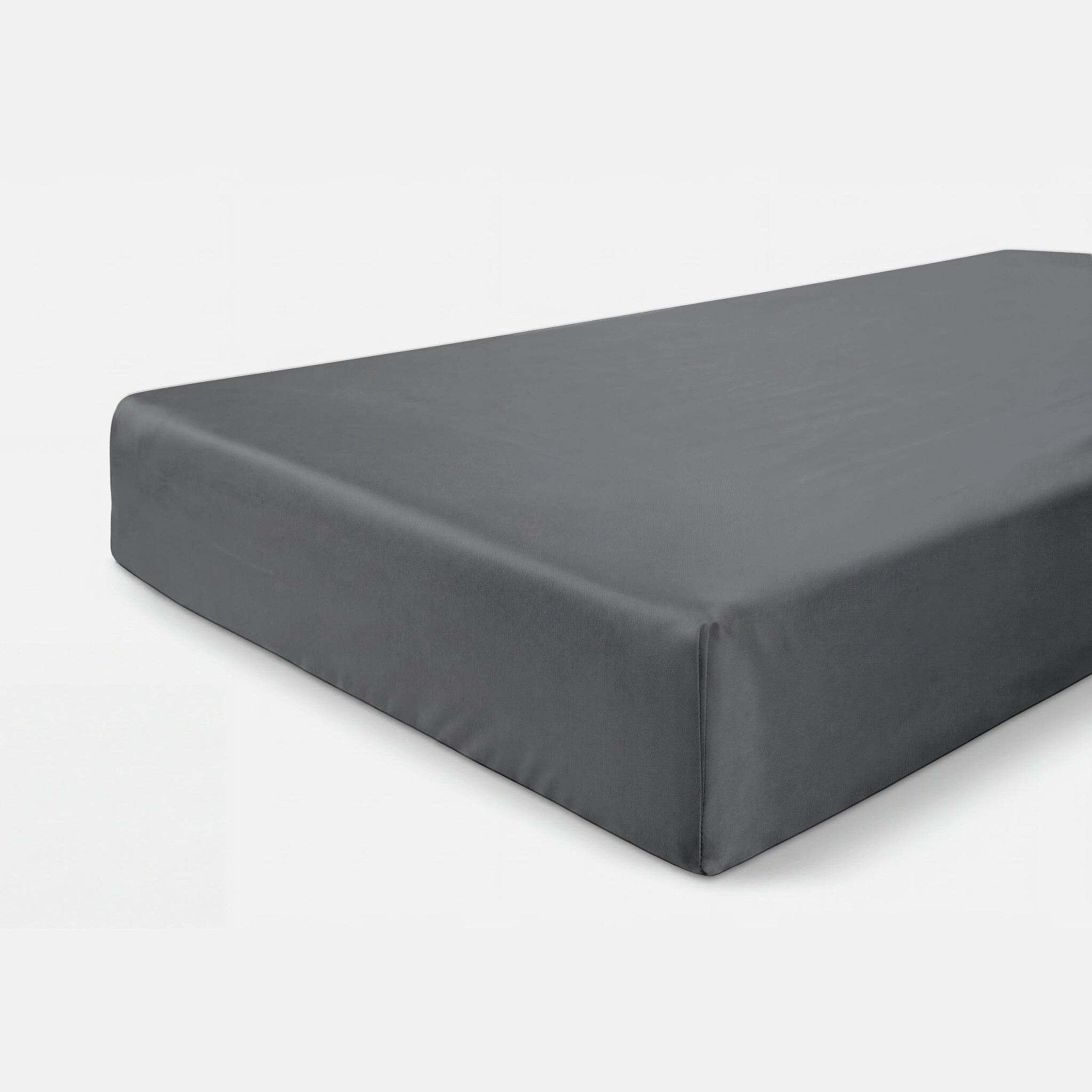 Hoeslaken Satin Cotton Antraciet