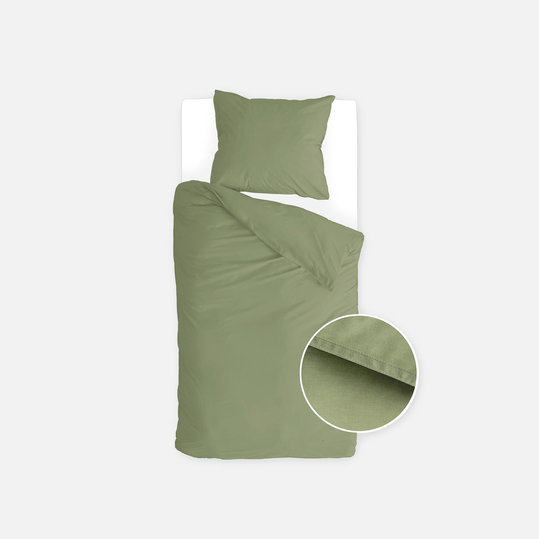 Dekbedovertrek Soft Structure Groen