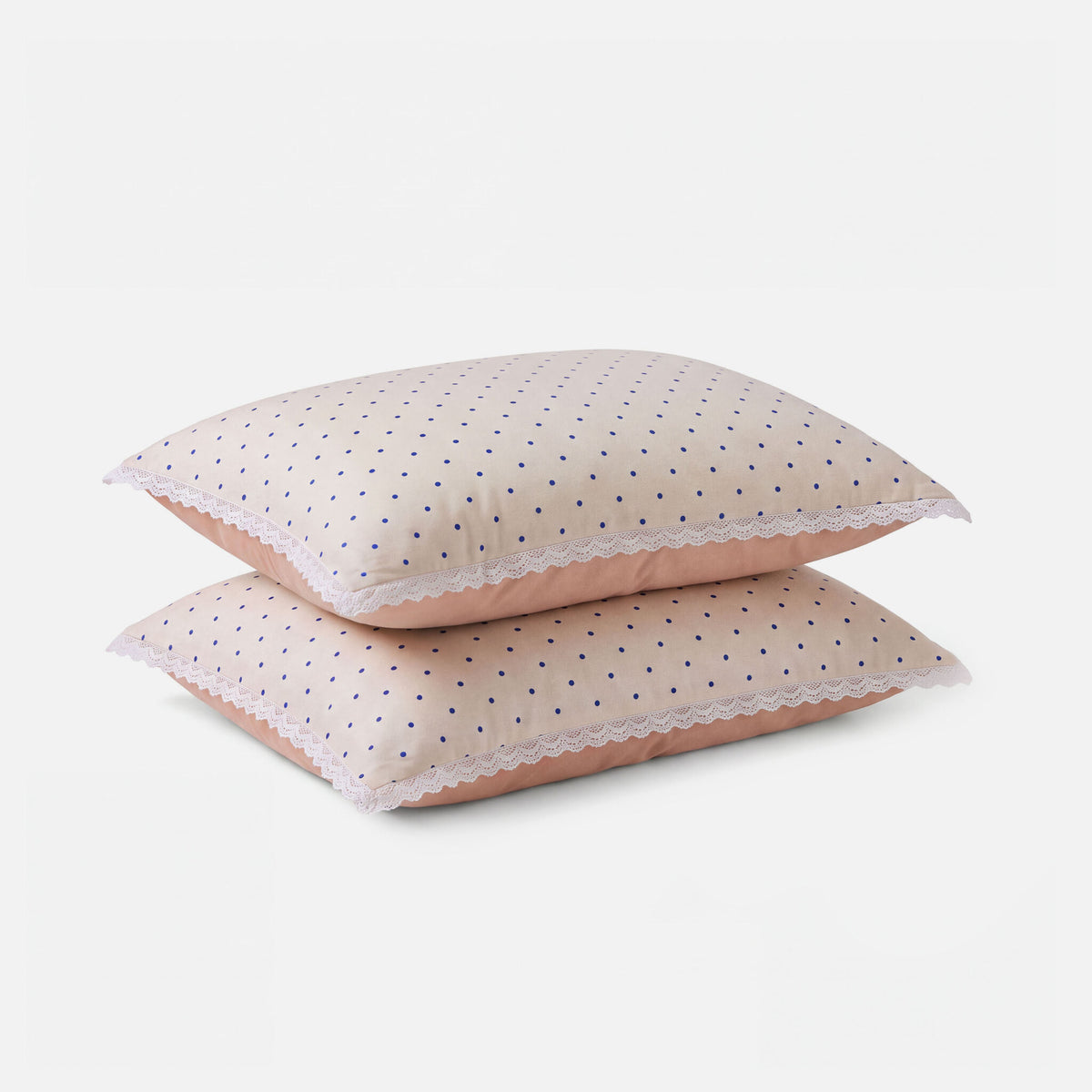 Dindi - Kussensloop Sweet & Sassy - Zand / Terracotta - Set van 2