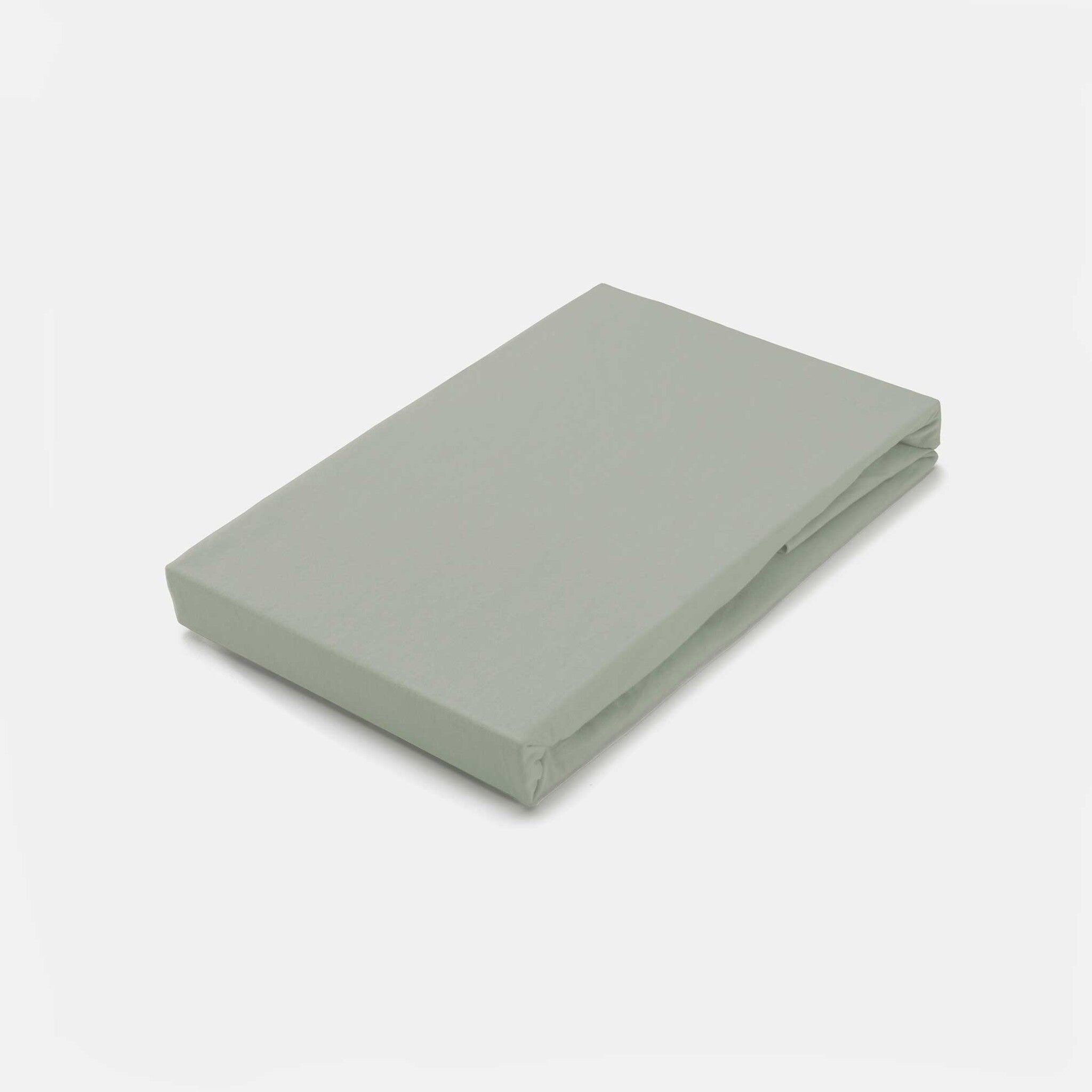 Byrklund Hoeslaken Bed Basics Jersey Grijsgroen