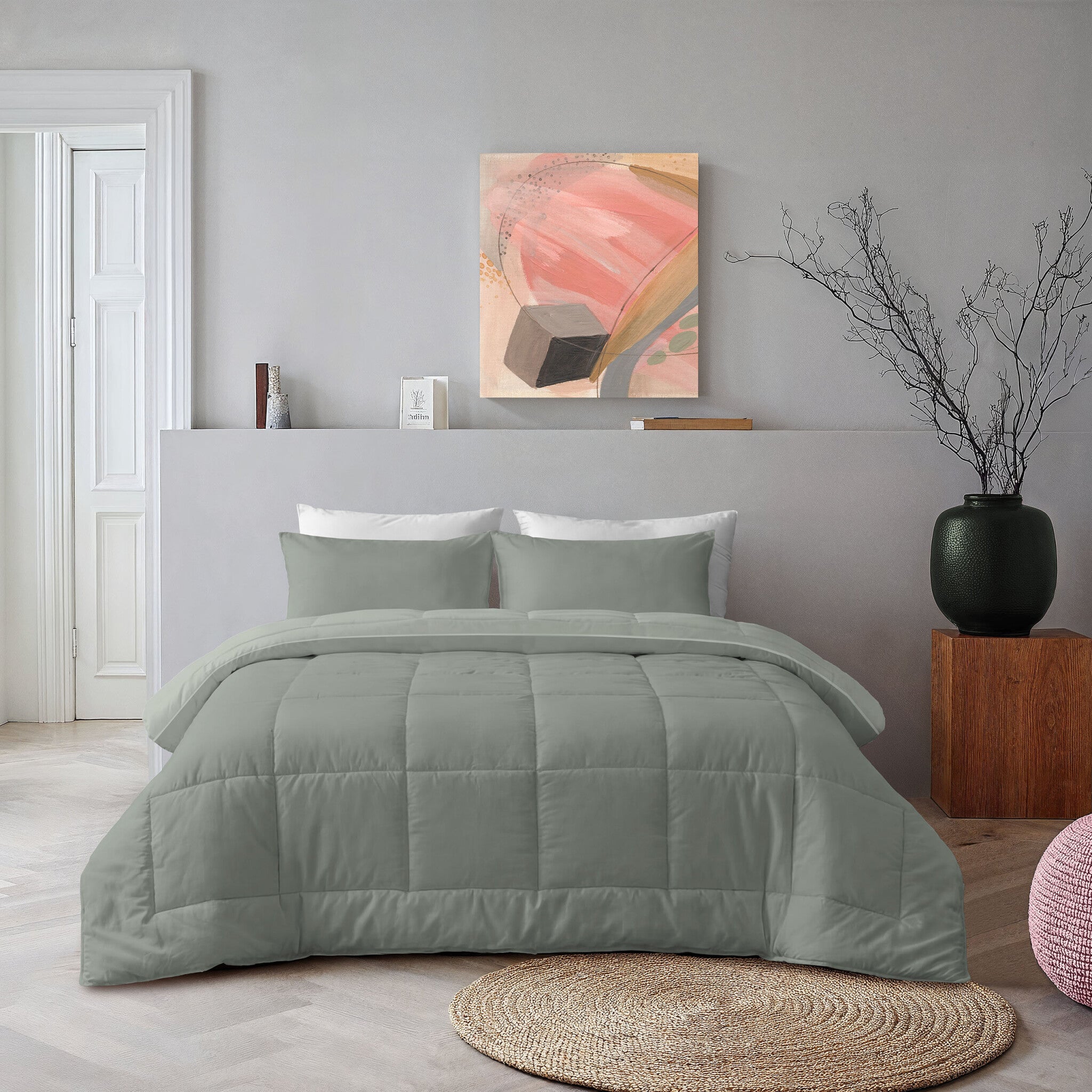 Byrklund - Dekbed zonder overtrek Wash & Rest - Groen