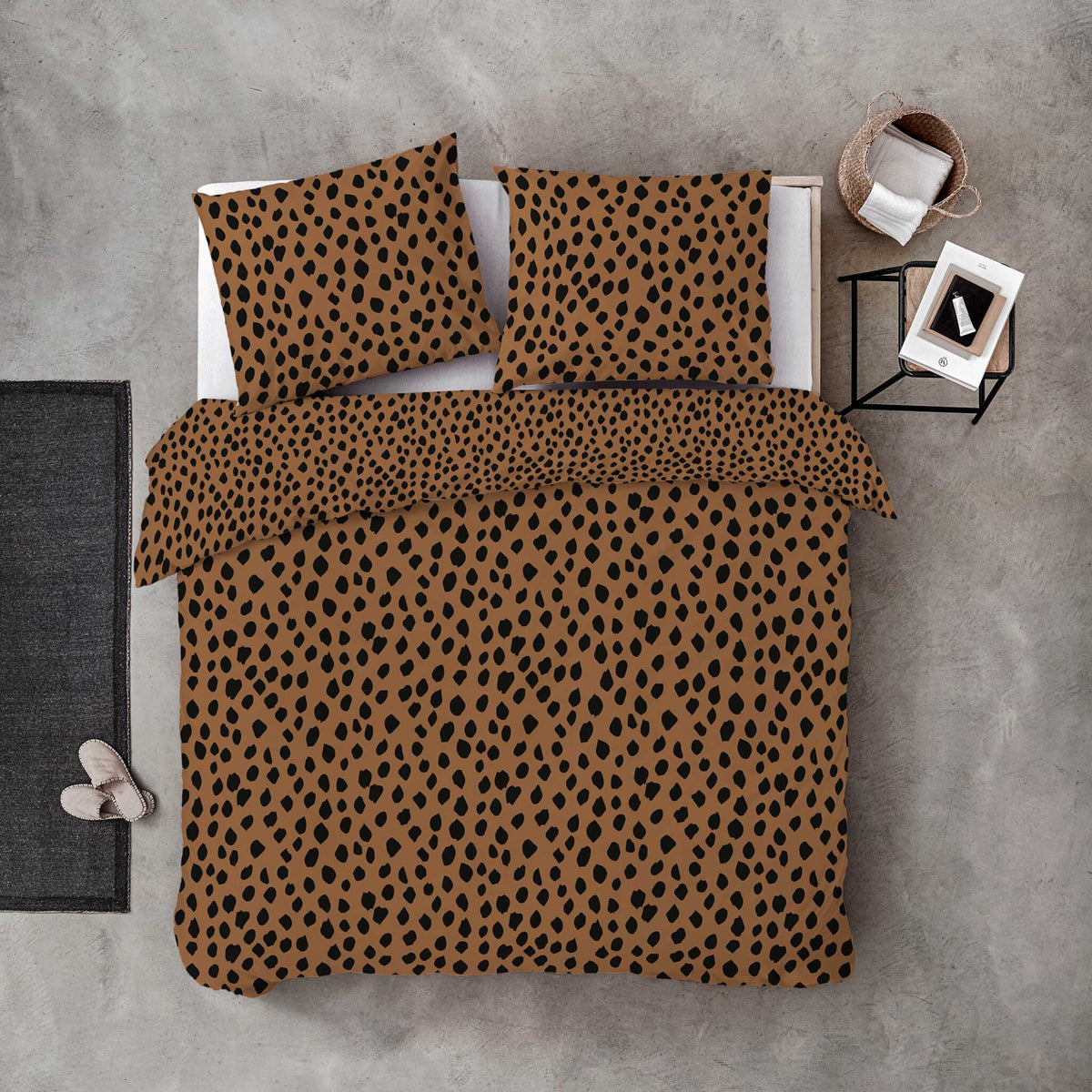 Byrklund - Dekbedovertrek Go Wild - Cognac