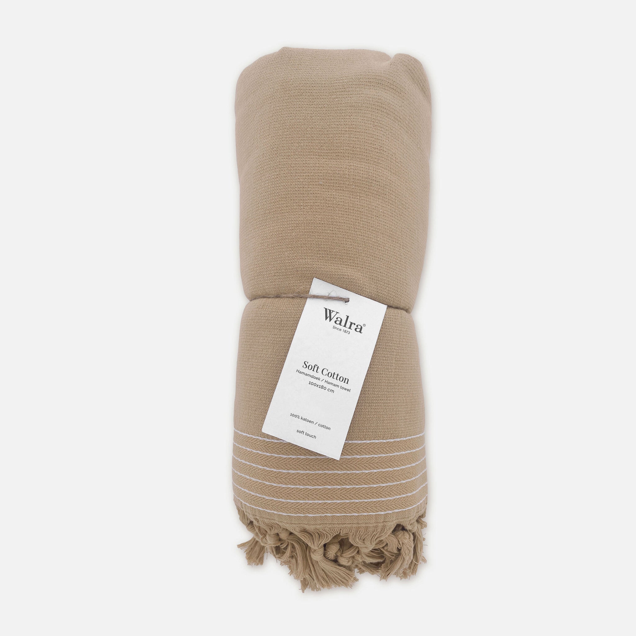 Hamamdoek Soft Cotton Bruin 100x180
