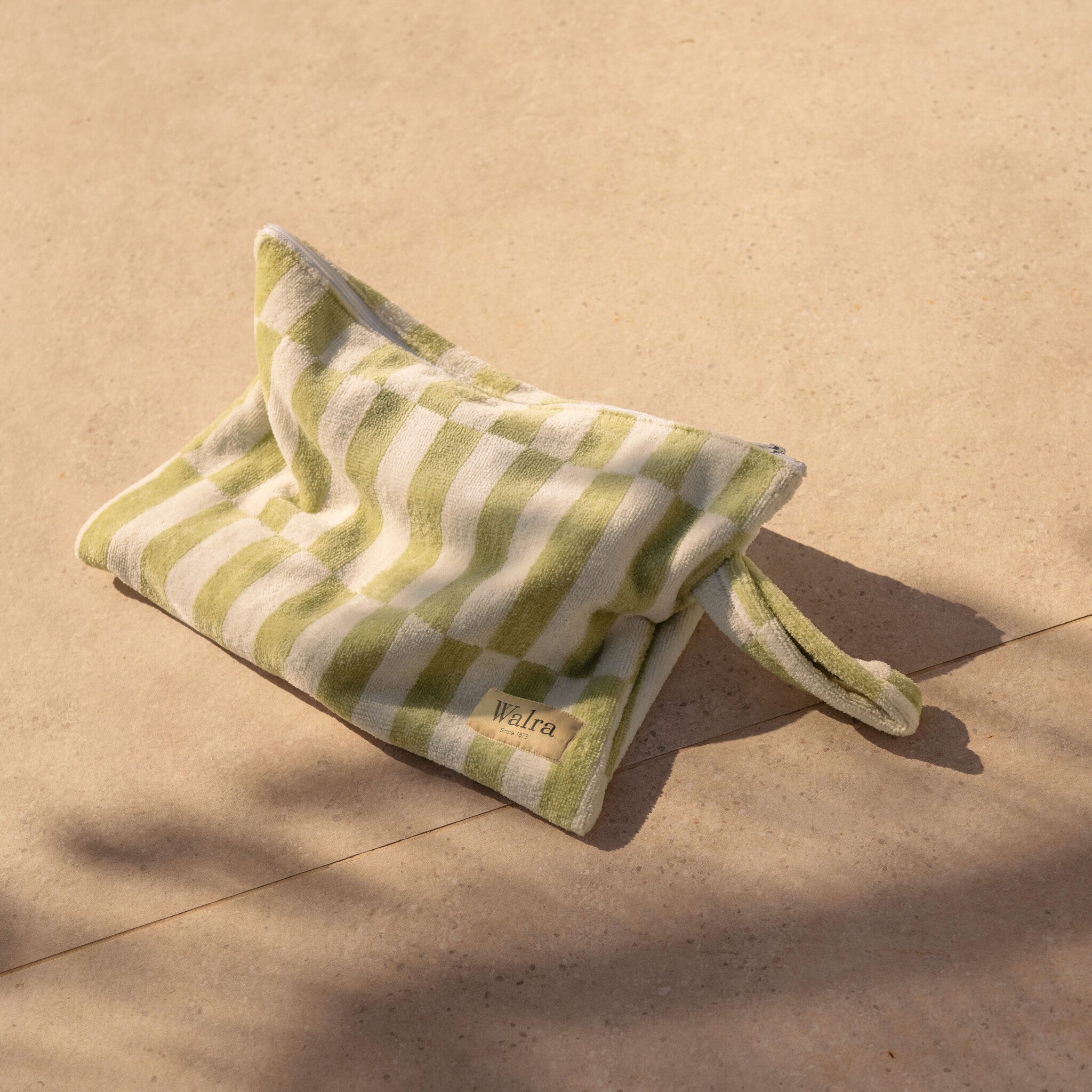 Walra - Strandtasje Salty Square - Groen 25x35