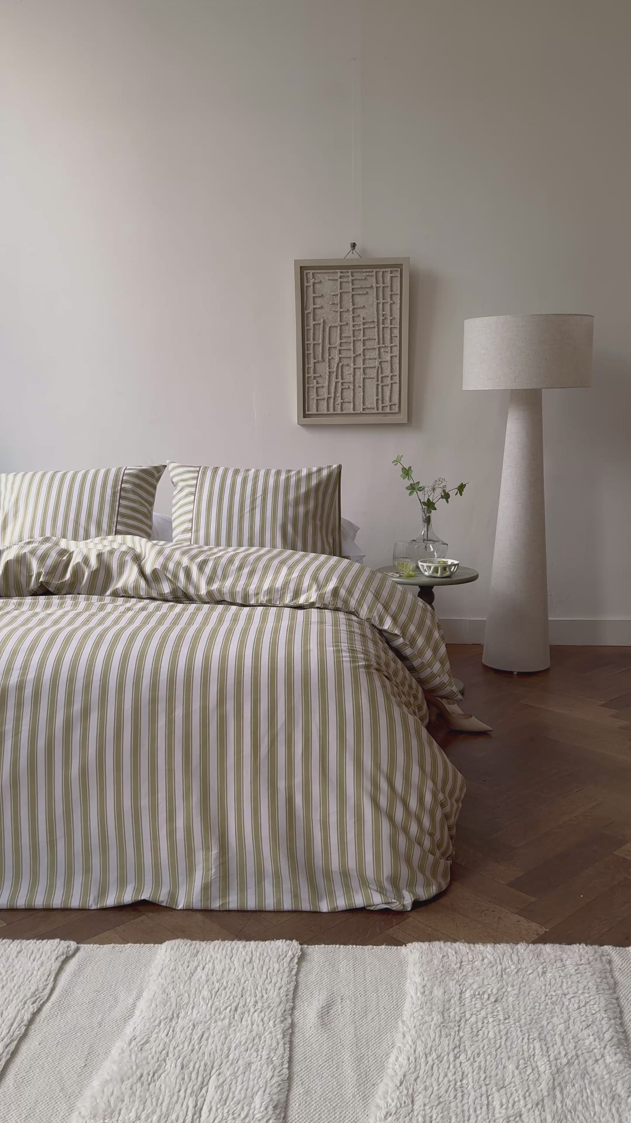 Dekbedovertrek Refined Lines Groen