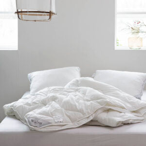 slaapkamer, walra, dekbed, wit