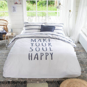 dekbedovertrek wit, happy wake up, walra, slaapkamer